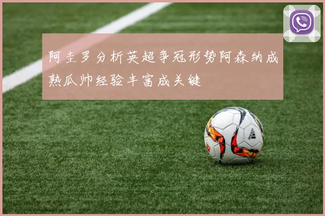 阿圭罗分析英超争冠形势阿森纳成熟瓜帅经验丰富成关键